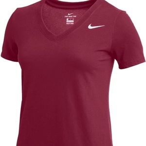 Fuchsia Nike Dri-Fit V Neck Shirt